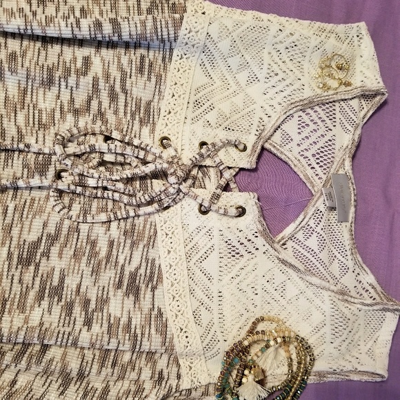 Spacedye Keyhole Back Tank - Picture 2 of 7